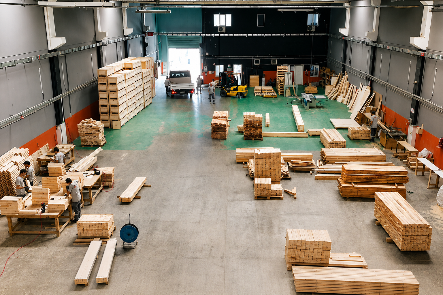 FirstPack wooden packaging production workshop